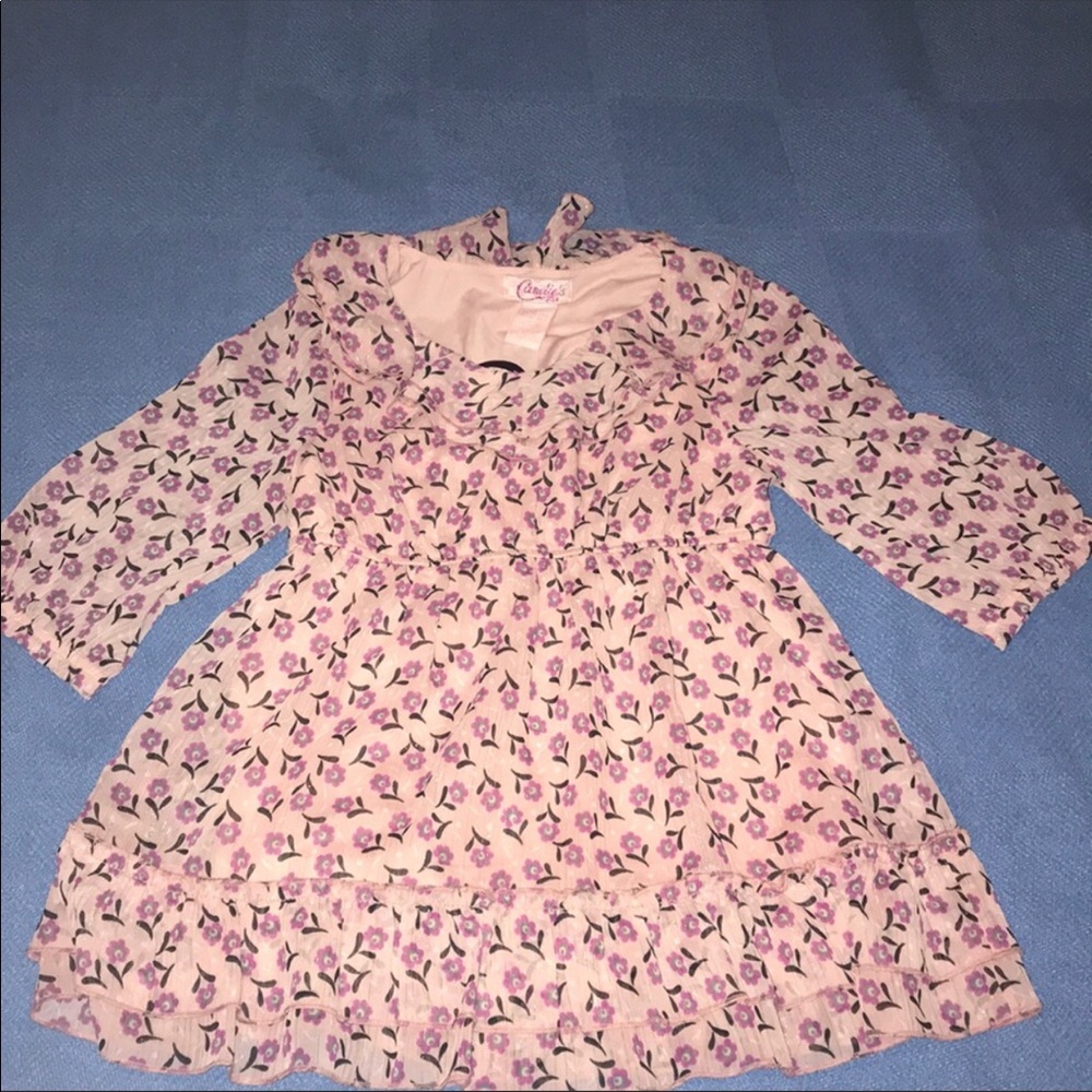 Candie’s girl,pink floral top.Size M (10-12). - Picture 3 of 5